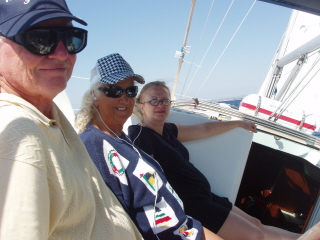 Sailing at 8 knots to Ayvalik