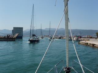 Entering Lefkas channel